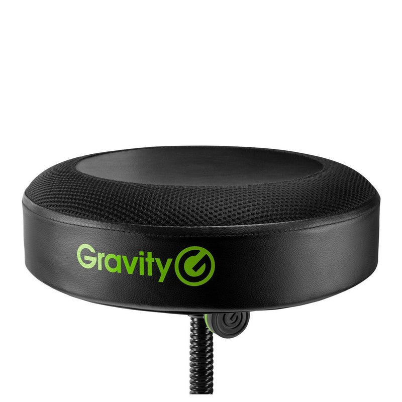 Gravity FD SEAT 1 Round Foldable Musician's Stool, Adjustable Height, Learning SPACE