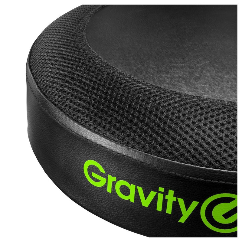 Gravity FD SEAT 1 Round Foldable Musician's Stool, Adjustable Height, Learning SPACE