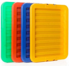Green 30L Plastic Storage Box with Lid!-Stock,Storage,Storage Bins & Baskets,Wellbeing Furniture-Learning SPACE