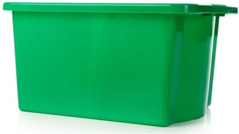 Green 30L Plastic Storage Box with Lid!-Stock,Storage,Storage Bins & Baskets,Wellbeing Furniture-Learning SPACE