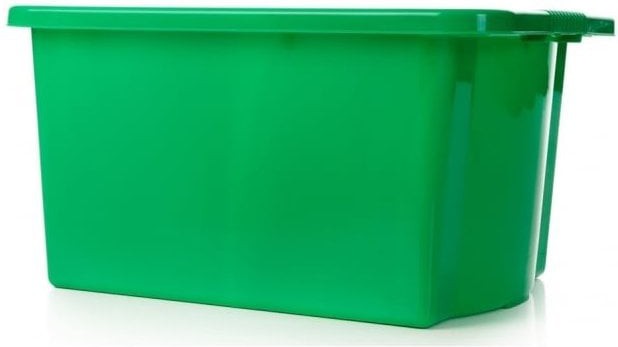 Green 30L Plastic Storage Box with Lid!, Learning SPACE