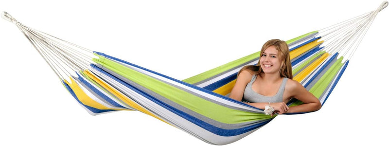 Green Kolibri Tahiti Hammock with Sumo RockStone Metal Hammock Stand, Learning SPACE