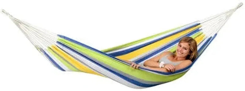 Green Kolibri Tahiti Hammock with Sumo RockStone Metal Hammock Stand, Learning SPACE