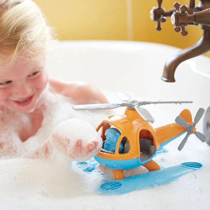 Green Toys Orange Seacopter - Eco-Friendly Bath Toy, Learning SPACE