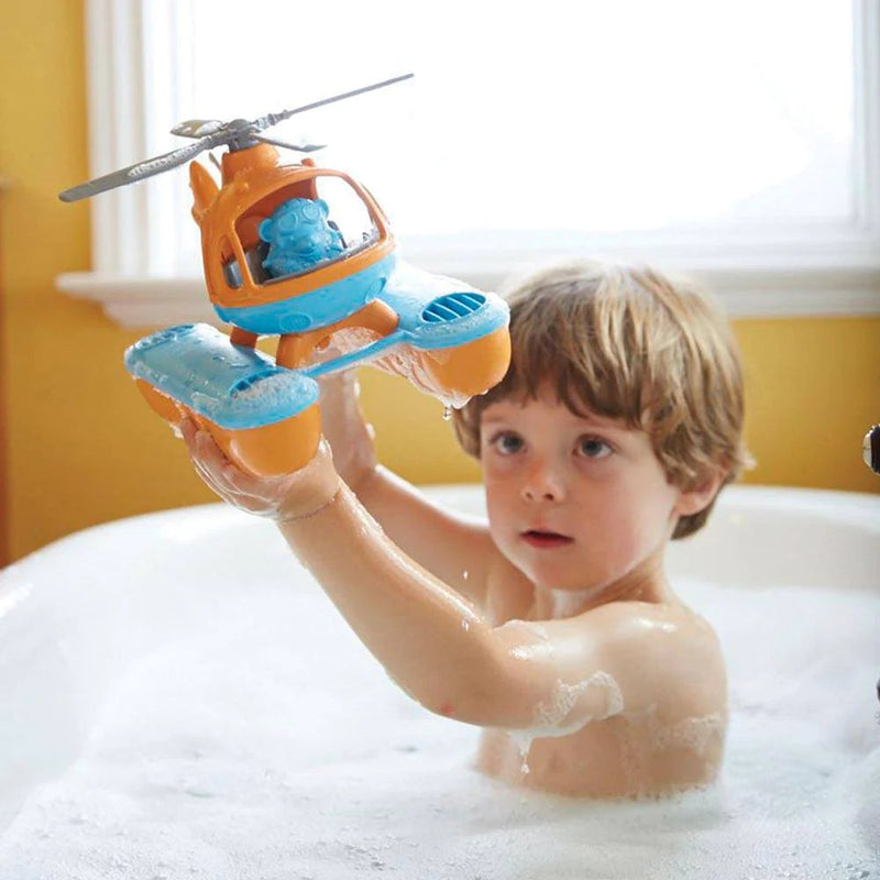 Green Toys Orange Seacopter - Eco-Friendly Bath Toy, Learning SPACE