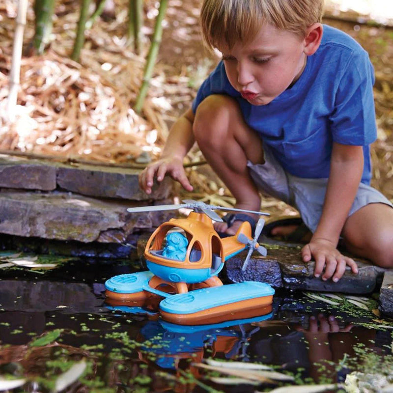 Green Toys Orange Seacopter - Eco-Friendly Bath Toy, Learning SPACE