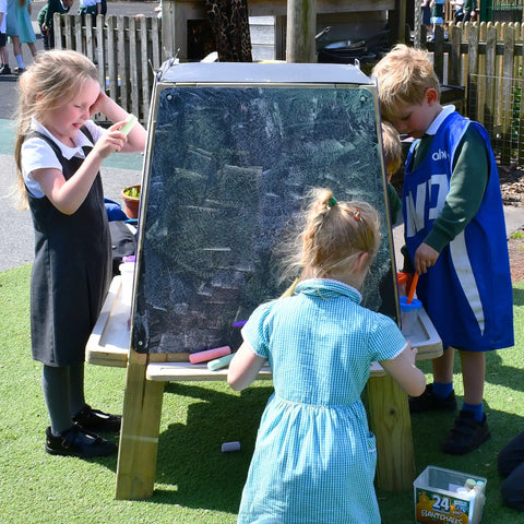 Group Art Easel - Outdoor 4‑Sided Creative Station, Learning SPACE
