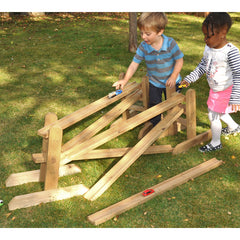 Guttering Wooden Chutes And Stands (9Pk) Messy Sand and Water Play FLASH SALE-Adapted Outdoor play,Cosy Direct,Cosy Outdoor,Forest School & Outdoor Garden Equipment,Imaginative Play,Messy Play,Natural,Nature Learning Environment,Outdoor Classroom,Outdoor Furniture,Outdoor Play,Outdoor Play Structure,Outdoor Sand & Water Play,Outdoor Sand Pits,Outdoor Toys & Games,Sand,Sand & Water,Water & Sand Toys-Learning SPACE