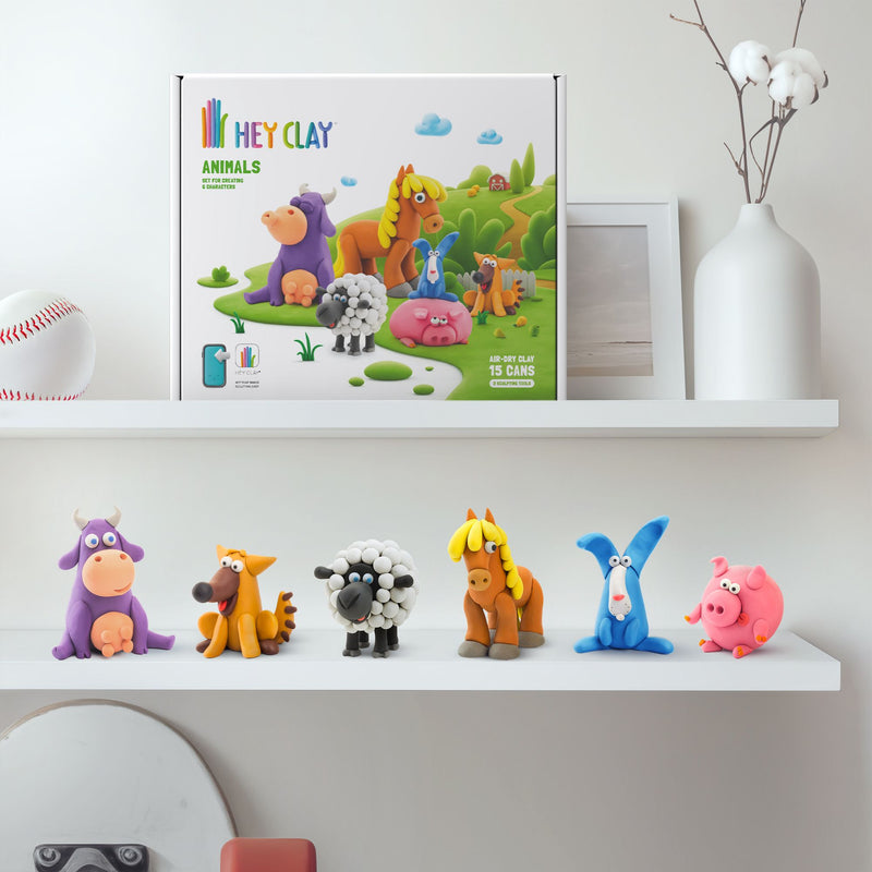 HEY Clay Modelling Set - Animals, Learning SPACE