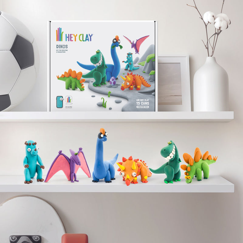 HEY Clay Modelling Set - Dinos, Learning SPACE