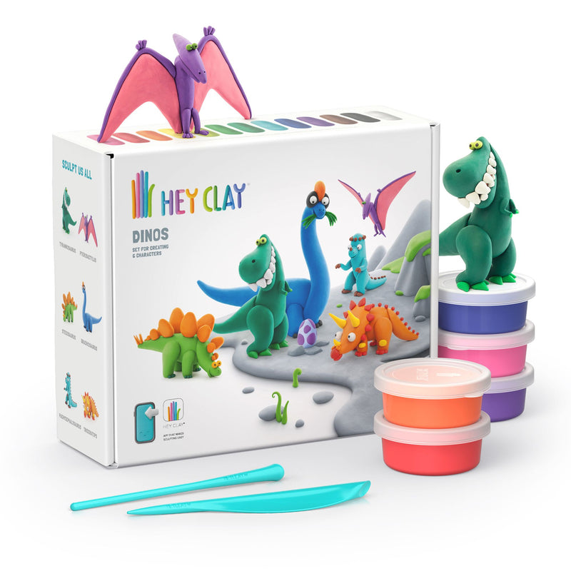 HEY Clay Modelling Set - Dinos, Learning SPACE