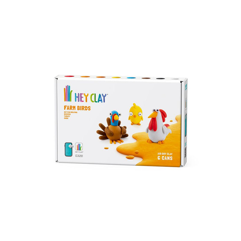 HEY Clay Modelling Set - Farm Birds, Learning SPACE