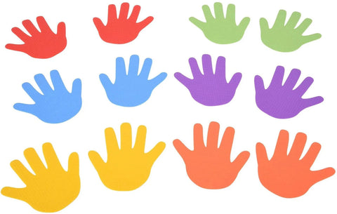 Hand Marks Set Of 6 Pairs-Active Games,Additional Need,Balancing Equipment,EDX,Gross Motor and Balance Skills,Stepping Stones,Stock-Learning SPACE