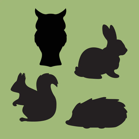 Handheld Chalkboards - Woodland Animals Set of 4-Atelier,Chalk,EDUK8,Forest School & Outdoor Garden Equipment,Mark Making-Learning SPACE