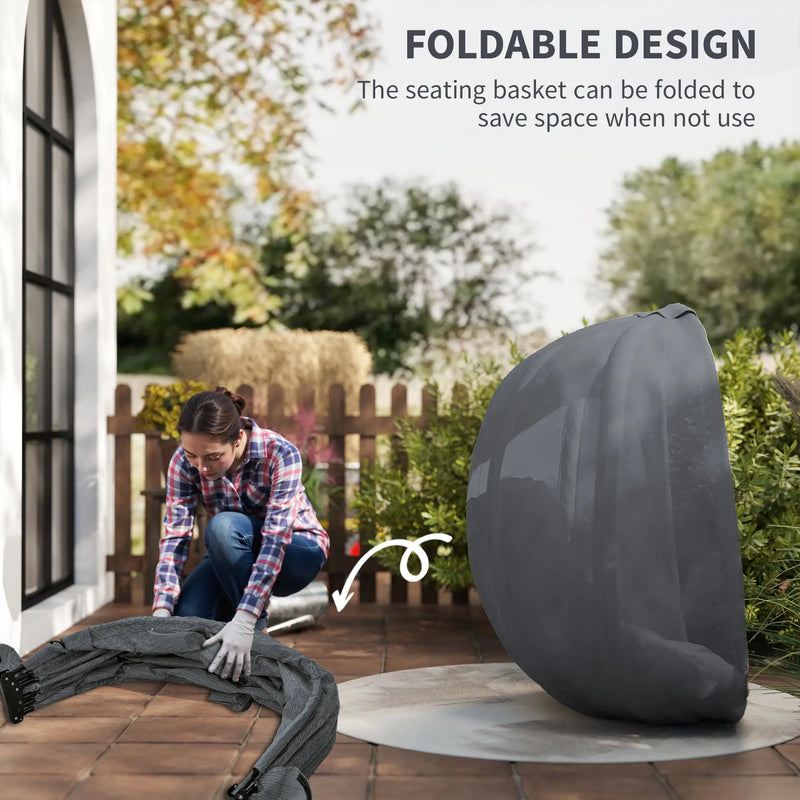 Hanging Egg Chair - Swing Hammock with Side Pocket, Learning SPACE