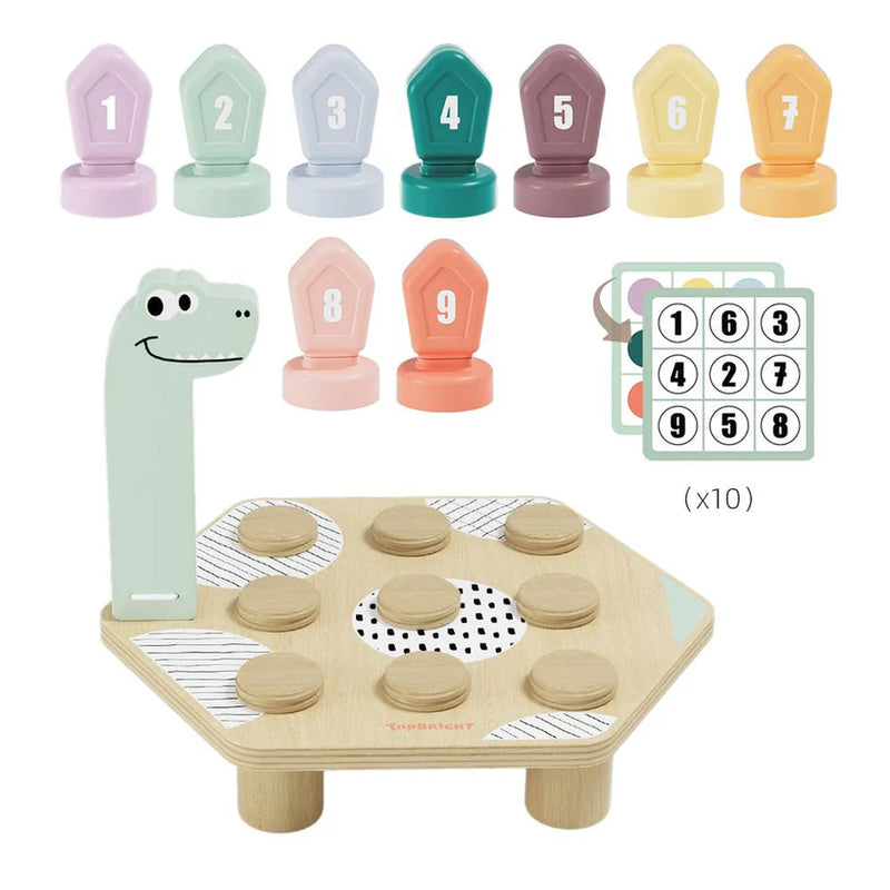 Happy Dino Twist Wooden Game, Learning SPACE