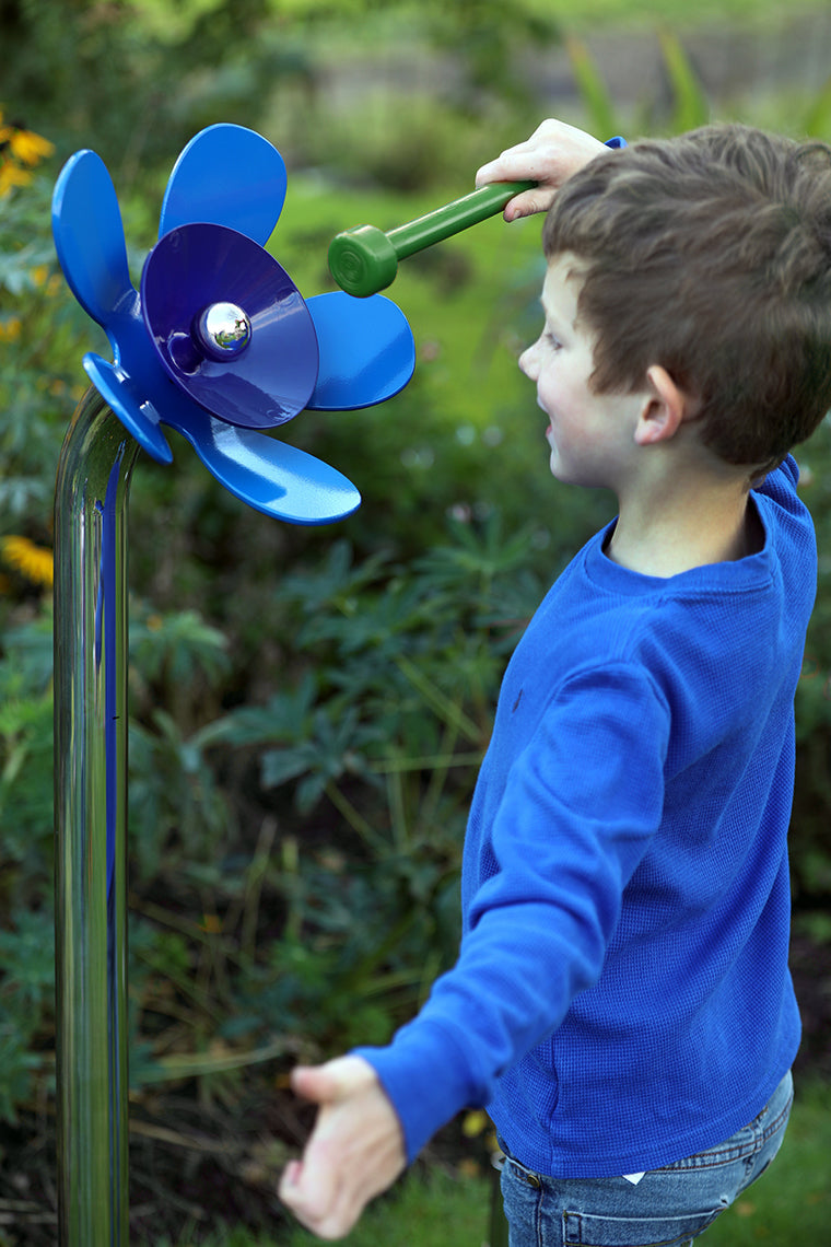 Harmony Flowers - Sensory Garden Musical Instruments, A5 Indigo Bell Ground Learning SPACE