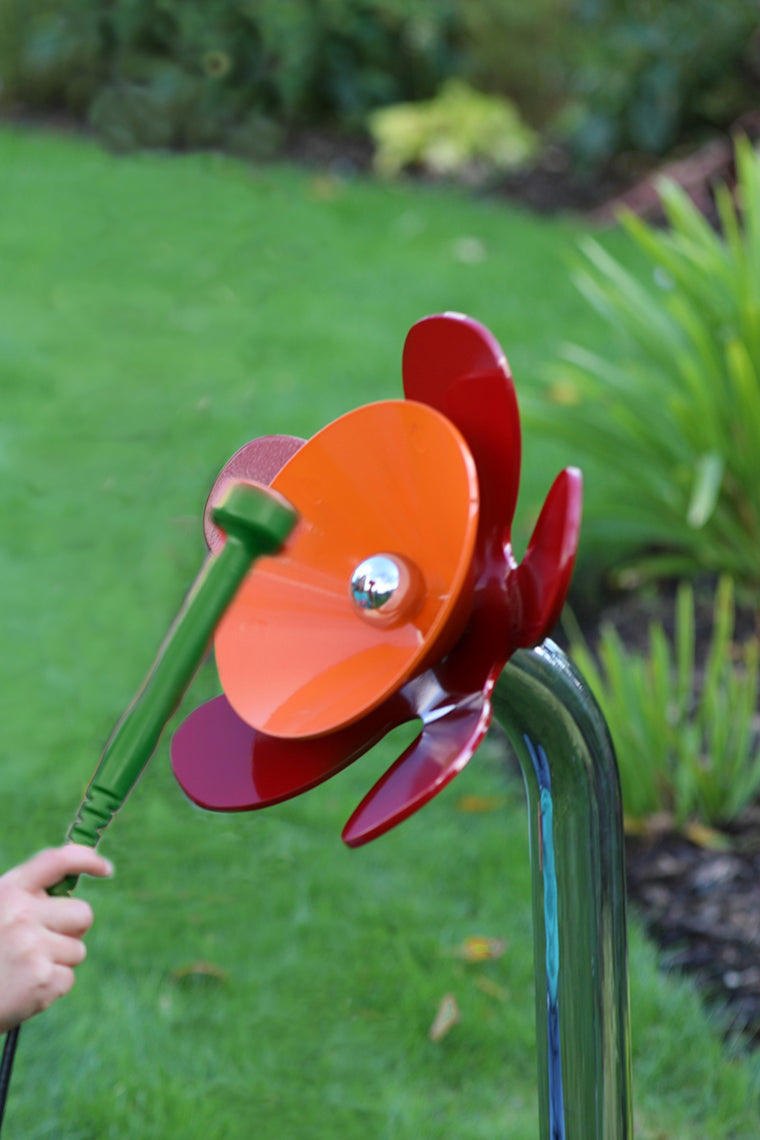 Harmony Flowers - Sensory Garden Musical Instruments, D5 Orange Bell Ground Learning SPACE