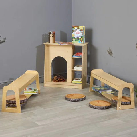 Healdswood Benches-Children's Wooden Seating,Classroom Furniture,Cosy Direct,Furniture,Library Furniture,Seating,Toddler Seating,Wellbeing Furniture-Learning SPACE
