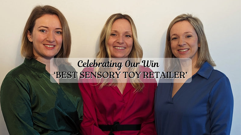 Celebrating our win as the Best Sensory Toy Retailer in Northern Ireland