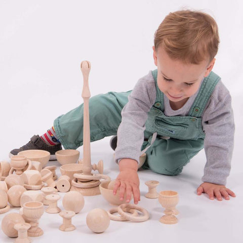 Heuristic Play Starter Set – 63-Piece Wooden Sensory Exploration Kit-Calming & Anxiety,Dropship,Engineering & Construction,Fine Motor Skills,Physical Development,Sensory Seeking,TickiT,Wooden Toys-Learning SPACE