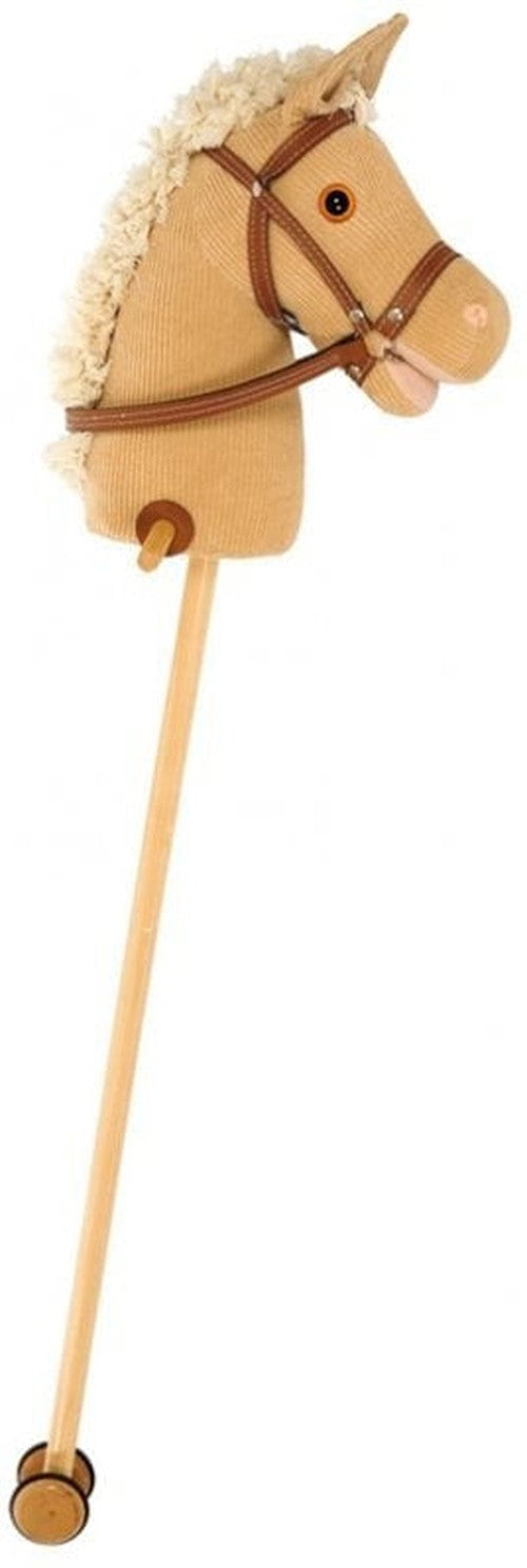 Hobby Horse with Wooden Wheels Corduroy, Learning SPACE