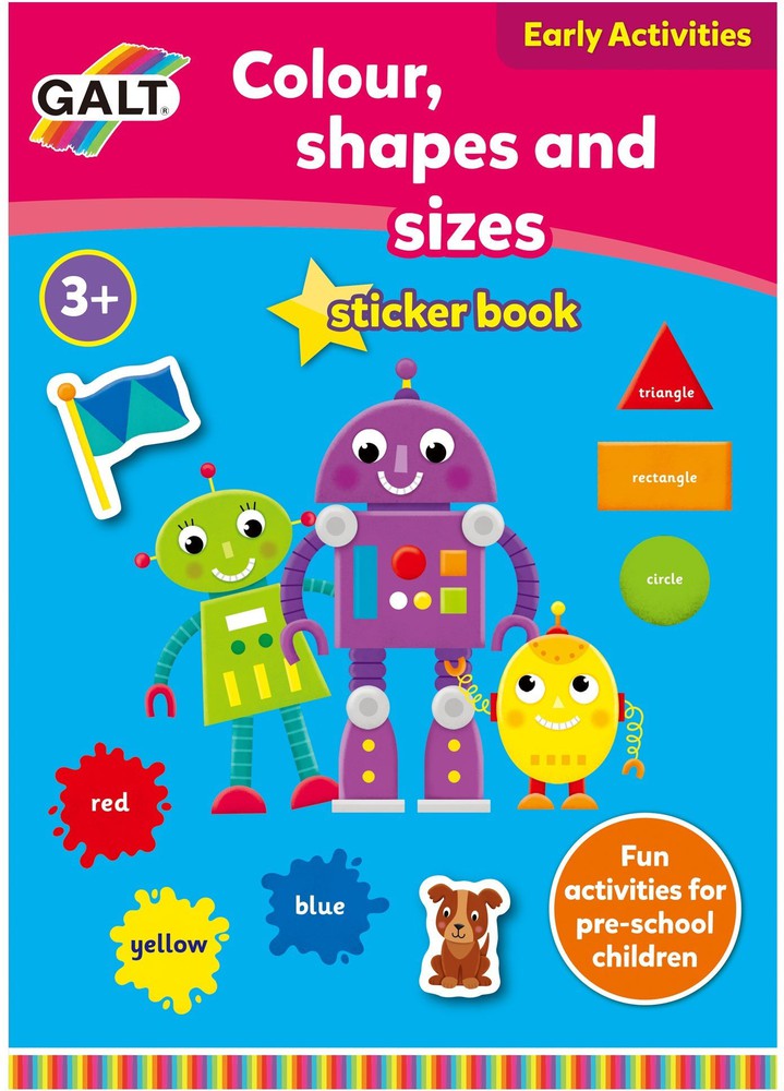 Home Learning Book - Colour, Shapes and Sizes-Counting Numbers & Colour,Early Years Books & Posters,Early Years Maths,Galt,Maths,Maths Worksheets & Test Papers,Primary Maths,Shape & Space & Measure,Stock-Learning SPACE