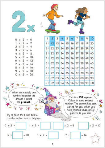 Home Learning Book - Times Tables-Early Years Maths,Galt,Maths,Maths Worksheets & Test Papers,Multiplication & Division,Primary Maths,Stock-Learning SPACE