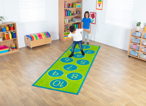 Hopscotch Carpet 3x1m-Dropship,Kit For Kids,Mats & Rugs,Rugs,Wellbeing Furniture-Learning SPACE