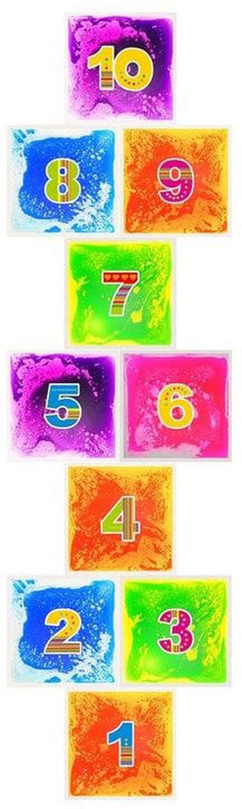 Hopscotch Liquid Floor Tiles - Set of 10 (40x40cm), Learning SPACE