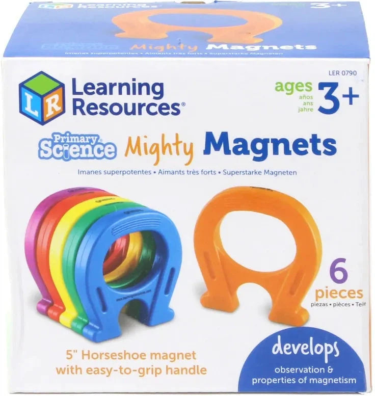 Horseshoe Magnets Set of 6 or 12, Learning SPACE