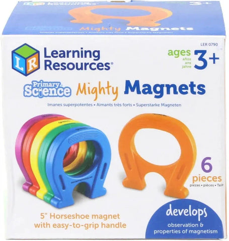Horseshoe Magnets Set of 6 or 12-Early Science,Learning Resources,S.T.E.M,Science Activities-Learning SPACE