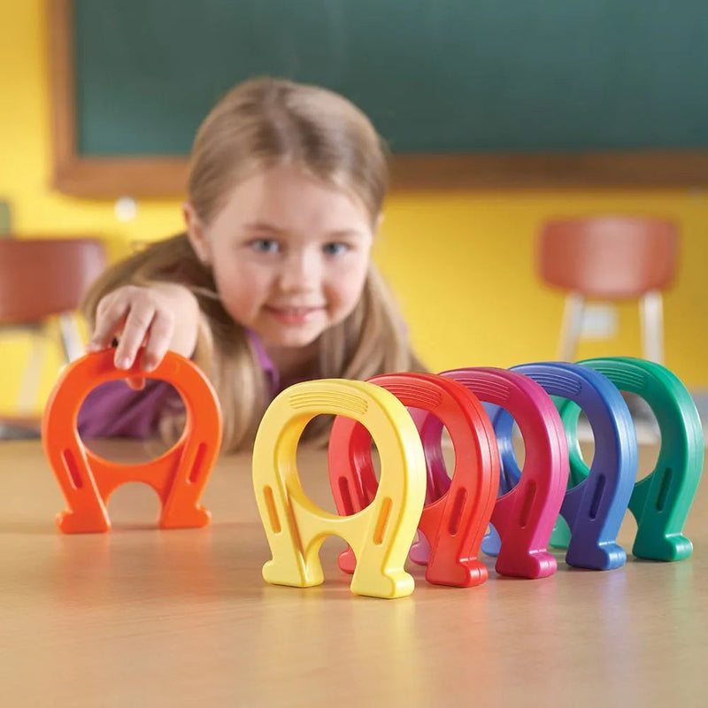 Horseshoe Magnets Set of 6 or 12, Learning SPACE