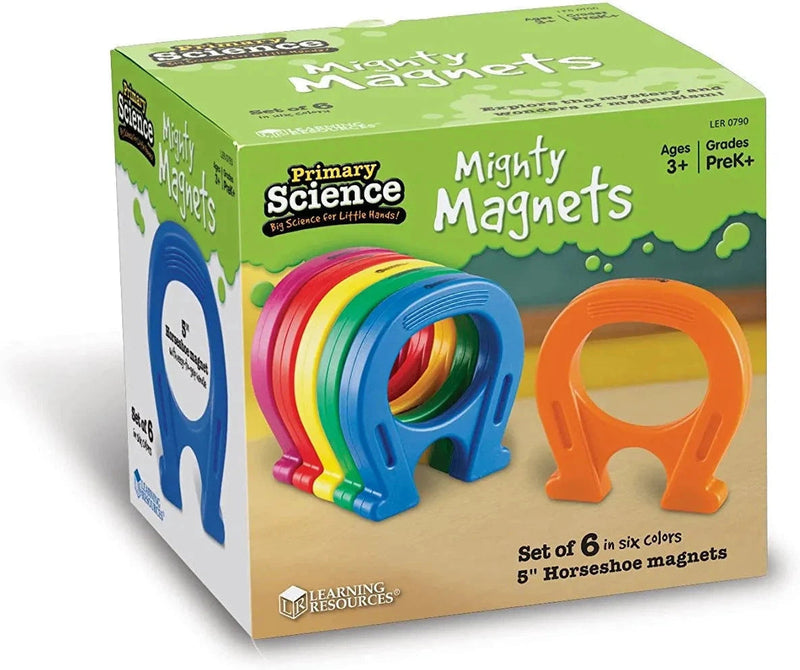 Horseshoe Magnets Set of 6 or 12, Learning SPACE