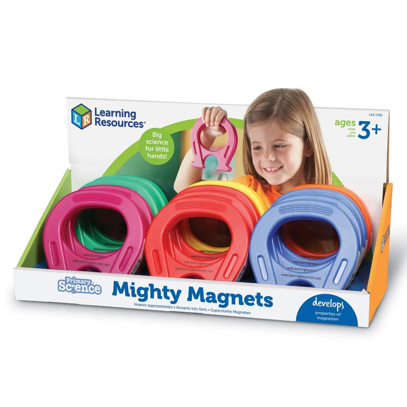 Horseshoe Magnets Set of 6 or 12, 12 Learning SPACE