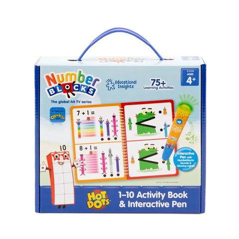 Hot Dots® Numberblocks Activity Book & Interactive Pen, Learning SPACE
