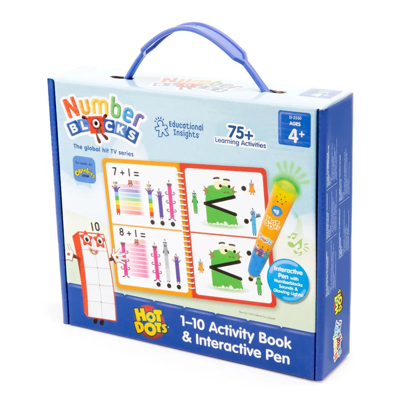 Hot Dots® Numberblocks Activity Book & Interactive Pen, Learning SPACE
