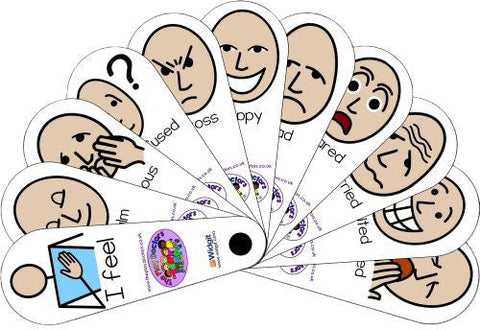 I Feel Expressions Fan-Additional Need,Bullying,Calmer Classrooms,communication,Communication Games & Aids,Emotions & Self Esteem,Fans & Visual Prompts,Helps With,Neuro Diversity,Play Doctors,Primary Literacy,PSHE,Social Emotional Learning,Social Stories & Games & Social Skills,Stock-Learning SPACE