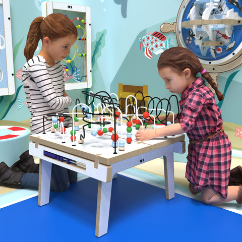 IKC Buxus Wirebeads Table-Dropship,Fine Motor Skills,IKC Freestanding Play Structure,IKC Freestanding Play System,IKC Play,Tracking & Bead Frames-Learning SPACE