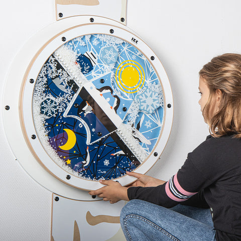 IKC Day and Night Wall Game-Dropship,IKC Arctic,IKC Play,IKC Round Wall Games,Nurture Room,Sensory Room Furniture,Sensory Wall Panels & Accessories-Learning SPACE