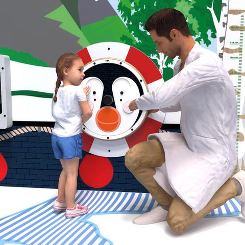 IKC Happy Penguin Wall Game-Dropship,IKC Arctic,IKC Play,IKC Round Wall Games,Nurture Room,Sensory Room Furniture,Sensory Wall Panels & Accessories-Learning SPACE