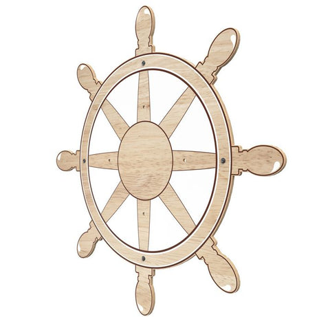 IKC Maritime Steering Wheel Wall Plate-Dropship,IKC Arctic,IKC Play,IKC Wall Plates,Sensory Wall Panels & Accessories-Learning SPACE