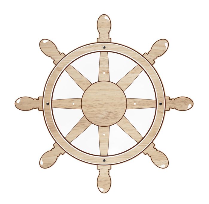 IKC Maritime Steering Wheel Wall Plate-Dropship,IKC Arctic,IKC Play,IKC Wall Plates,Sensory Wall Panels & Accessories-Learning SPACE