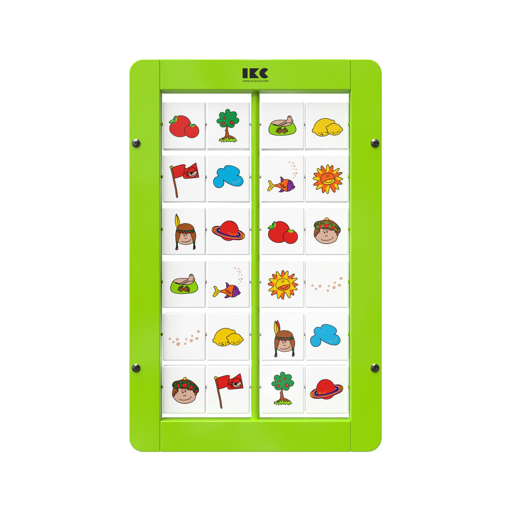 IKC Memory Wall Game-Dropship,IKC Classic,IKC Play,Nurture Room,Sensory Room Furniture,Sensory Wall Panels & Accessories-Green-No-PP00108-Learning SPACE