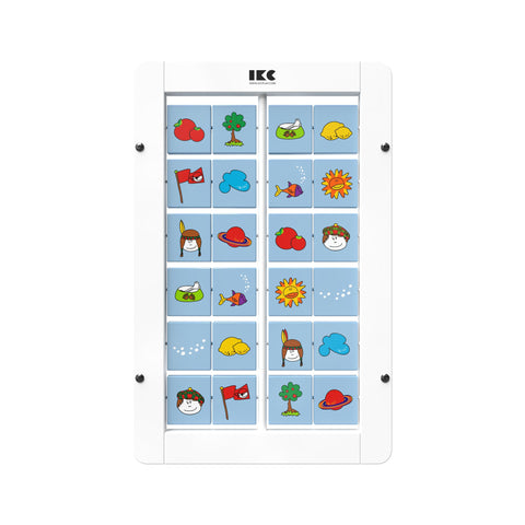 IKC Memory Wall Game-Dropship,IKC Classic,IKC Play,Nurture Room,Sensory Room Furniture,Sensory Wall Panels & Accessories-White-No-PP00109-Learning SPACE