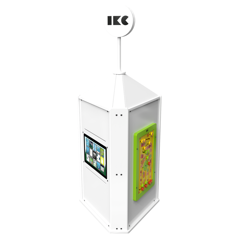 IKC Playtower with Interactive Touch Screen (Excl. Modules)-Dropship,IKC Freestanding Play Structure,IKC Freestanding Play System,IKC Play-White-PP00520-Learning SPACE