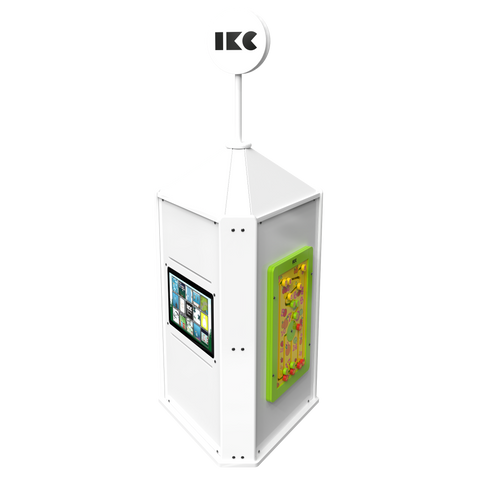 IKC Playtower with Interactive Touch Screen (Excl. Modules)-Dropship,IKC Freestanding Play Structure,IKC Freestanding Play System,IKC Play-White-PP00520-Learning SPACE