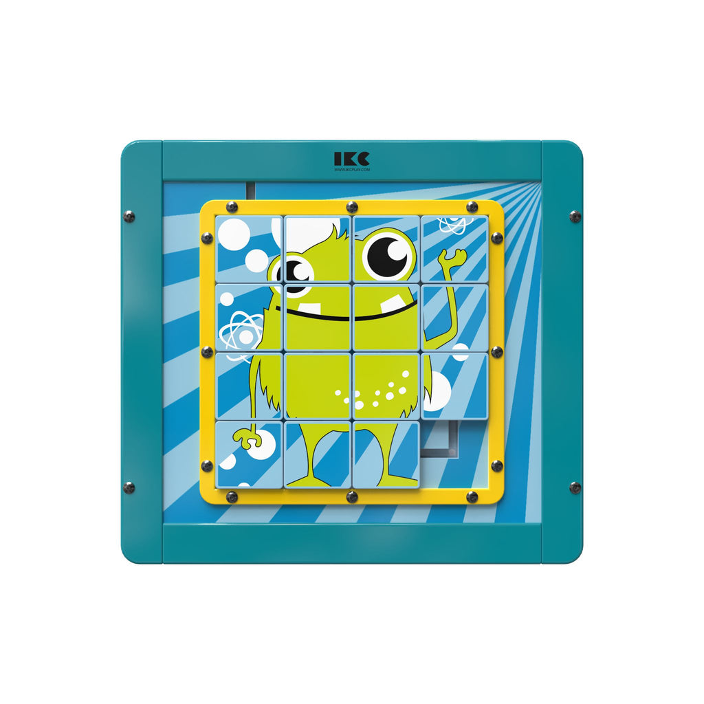 IKC Sliding Puzzle Monster Wall Game-Dropship,IKC Monster,IKC Play,Nurture Room,Sensory Room Furniture,Sensory Wall Panels & Accessories-Learning SPACE