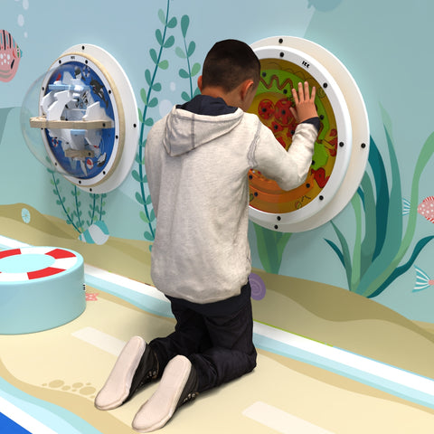 IKC Spinball Wall Game-Dropship,IKC Play,IKC Round Wall Games,Nurture Room,Sensory Room Furniture,Sensory Wall Panels & Accessories-Learning SPACE