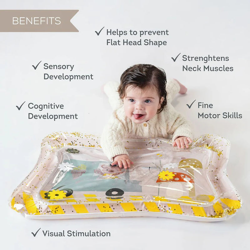 Ice Cream Bear Tummy Time Water Mat, baby toys Learning SPACE